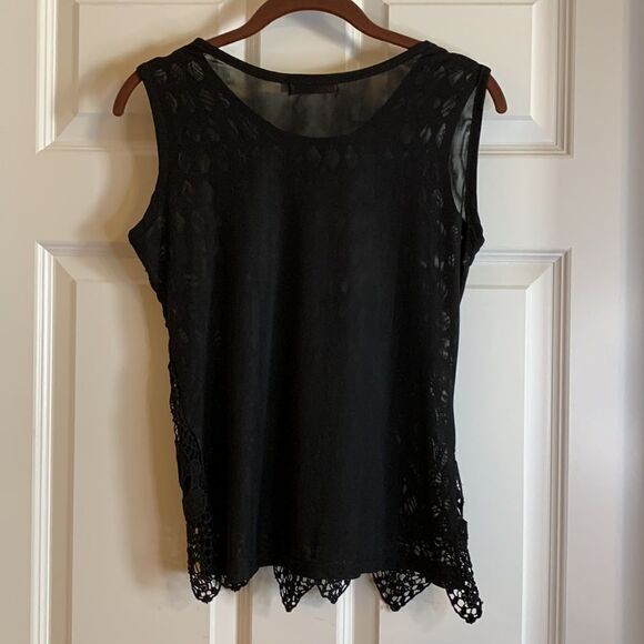 YAHAO Large/XL lace top with front lining. NWOT - Picture 2 of 8